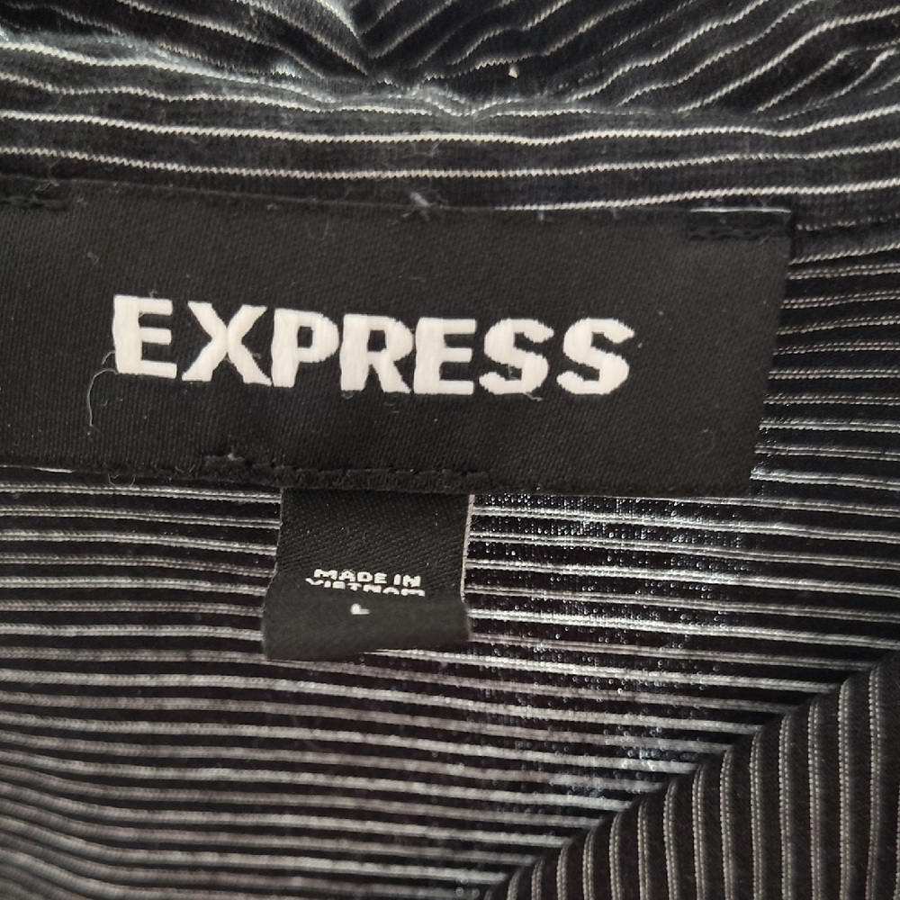 Express Monochrome Striped Top